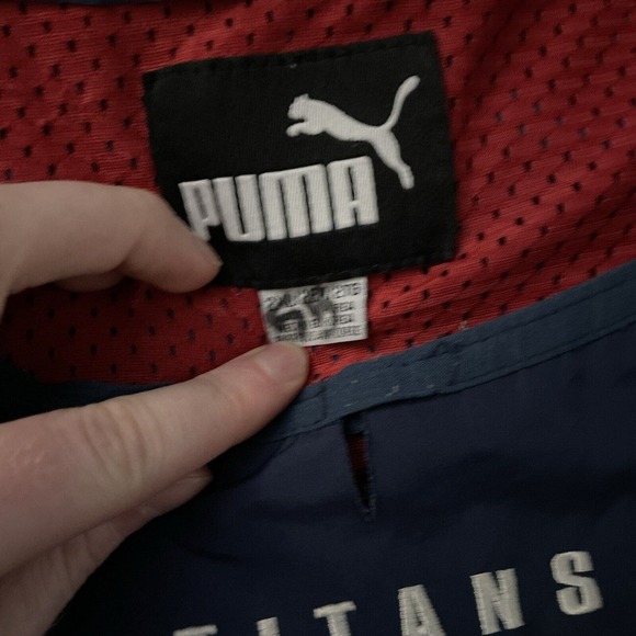 Eddie Robinson PRACTICE WORN Tennessee Titans Puma Pullover RARE Memorabilia - Picture 3 of 7